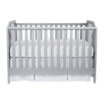 Celeste - 3 In 1 Convertible Island Crib - Light Gray