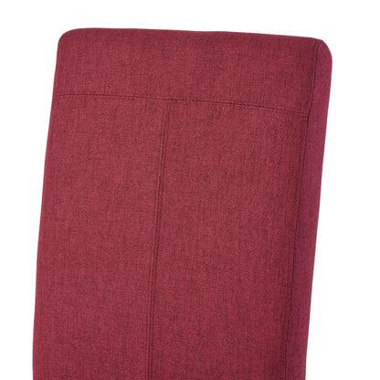 Pertica - Dining Chair Upholstered Armless Chairs (Set of 2) - Red