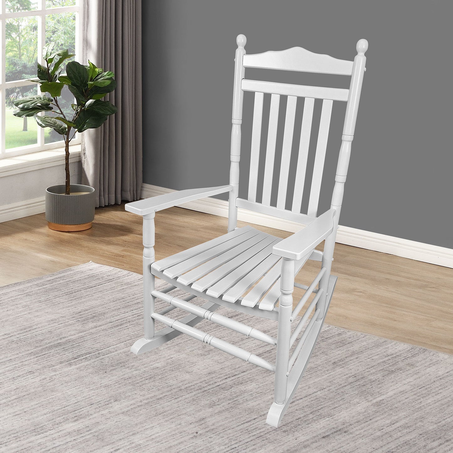 Balcony Porch, Adult Rocking Chair - White