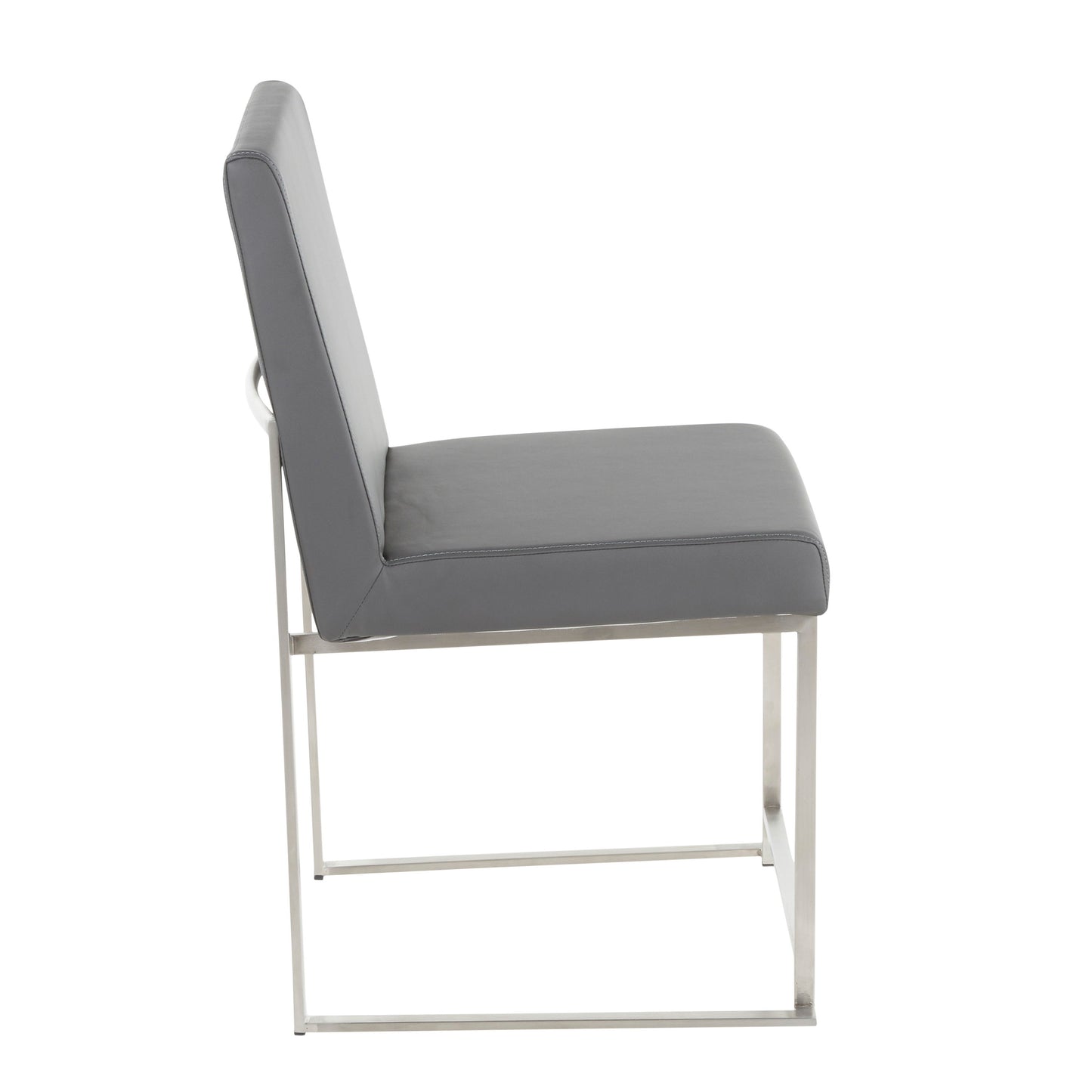 Fuji - Contemporary High Back Dining Chair (Set of 2) - Gray