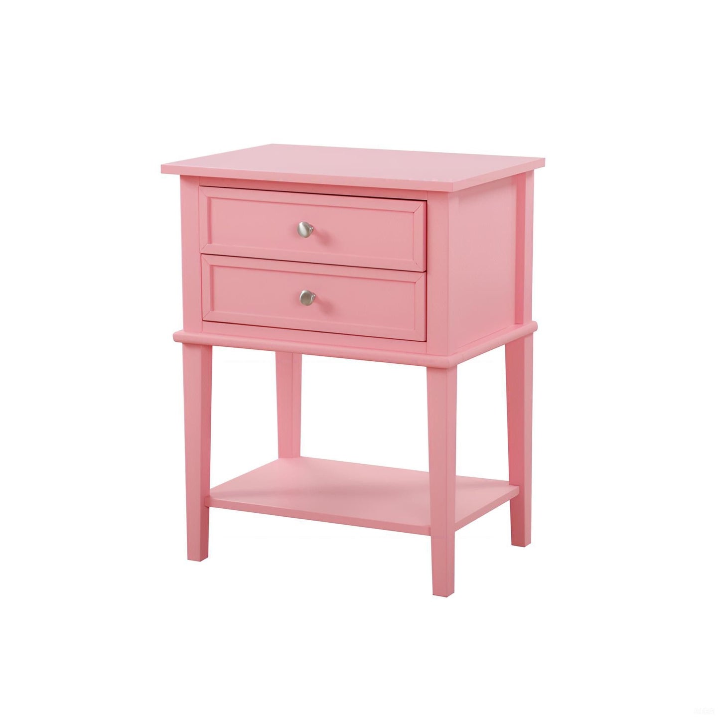 Vibrant Contemporary Nightstand - Pink