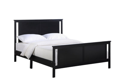 Connelly - Reversible Panel Full Bed - Black / Vintage Walnut