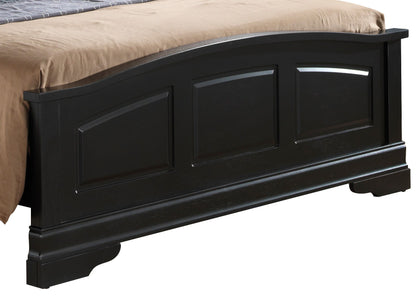 Full Elegant Traditional Bed - Black