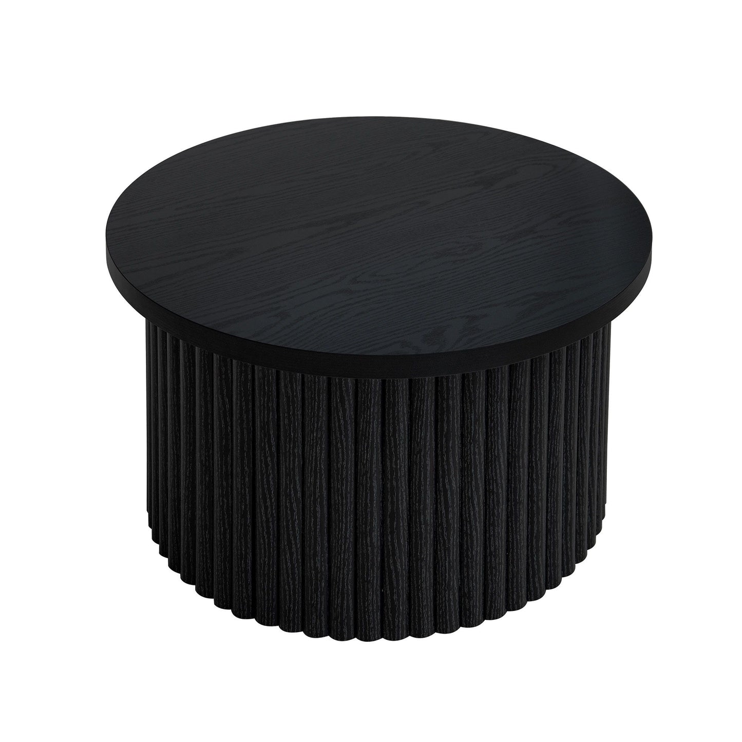 Coffee Table (Set of 2), Round Coffee Table, Modern Side Tables Accent End Table For Living Room - Black