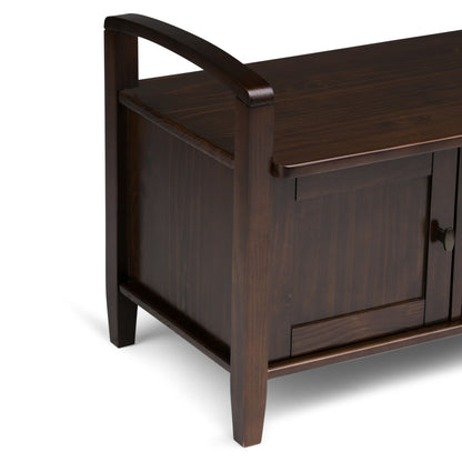 Warm Shaker - Entryway Storage Bench - Tobacco Brown