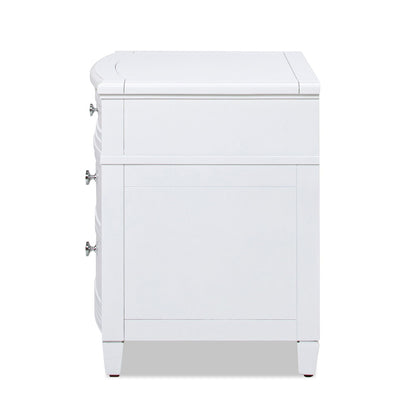 Dauphin - 3 Drawer Accent End Table - Gray Cashmere