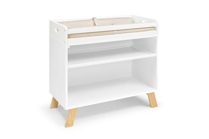 Livia - Multi Purpose Changing Table - White, Natural