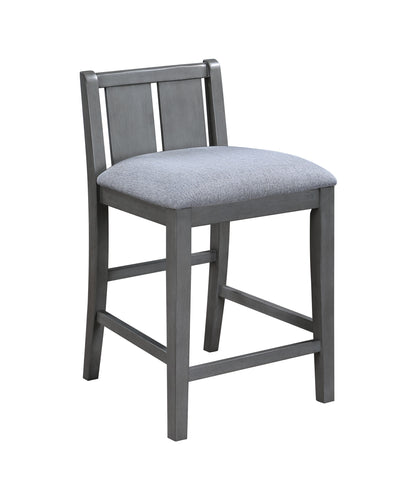Graham - 20" Upholstered Seat Counter Height Chair (Set of 2) - Gray