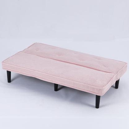 Modern Sofa Bed - Black / Beige / Pink