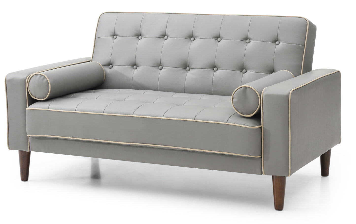 Contemporary Loveseat For Two - Gray