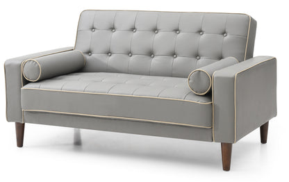 Contemporary Loveseat For Two - Gray