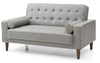 Contemporary Loveseat For Two - Gray