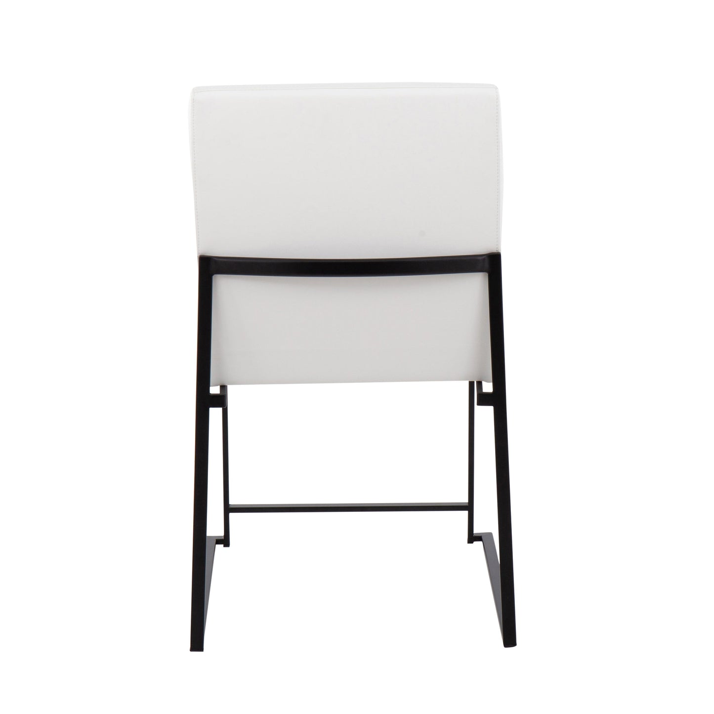 Fuji - Contemporary, High Back Dining Chair (Set of 2) - Black / White