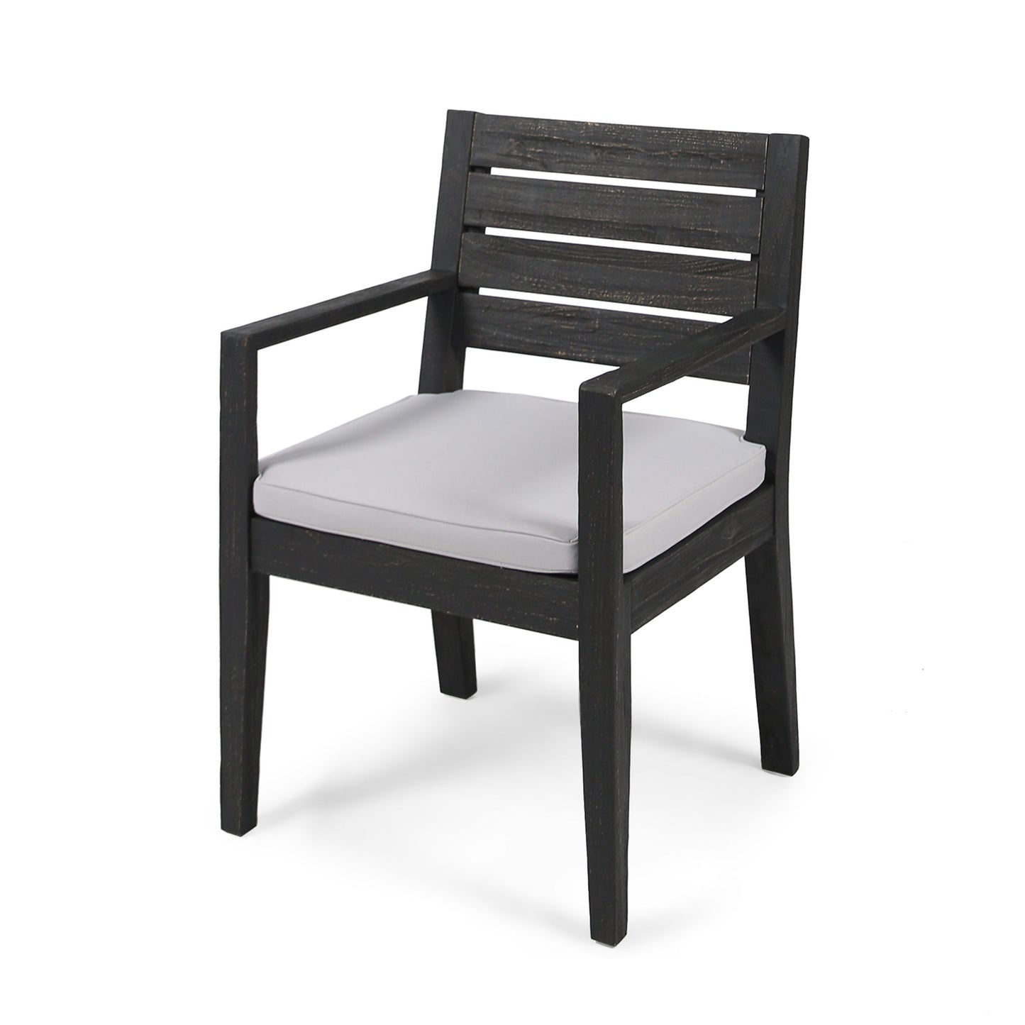Outdoor Dining Chair (Set of 2) - Dark Gray / Light Gray - Dark Gray