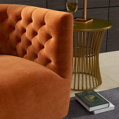 Delaney - Swivel Chair - Burnt Orange