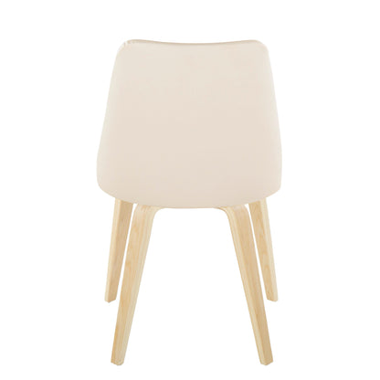 Giovanni - Contemporary / Dining Chair (Set of 2) - Natural / Cream