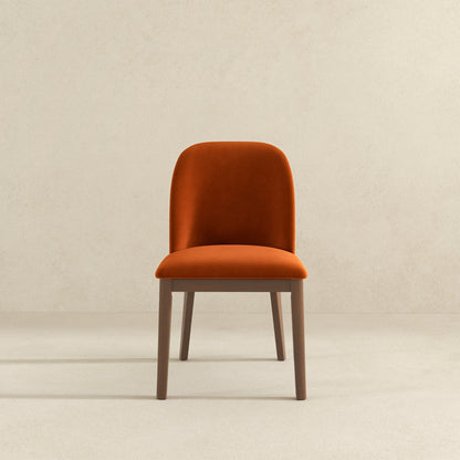 Kaitlyn - Dining Chair (Set of 2) - Brown / Burnt Orange