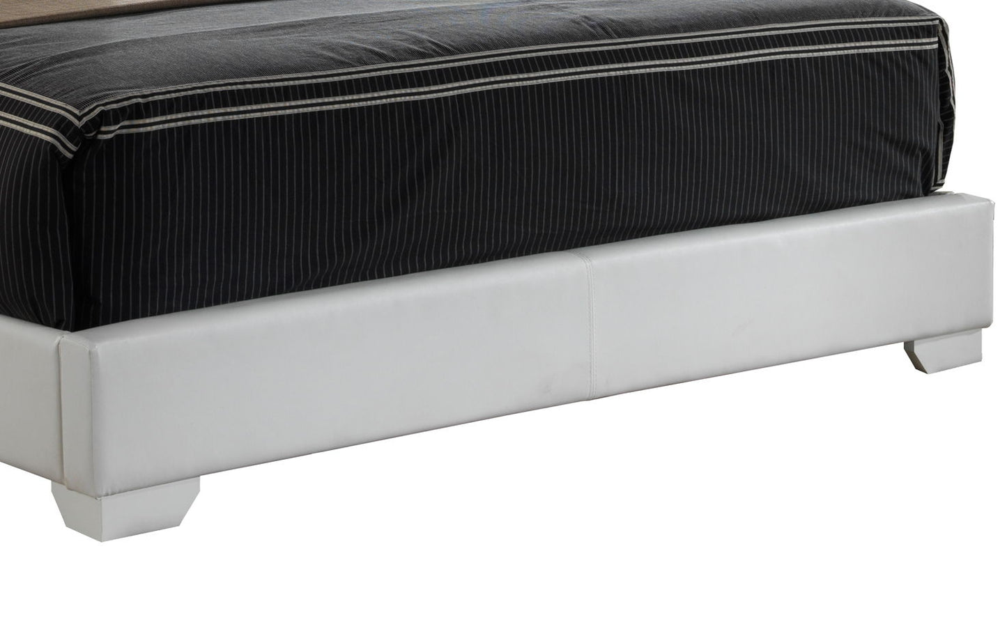 Queen Elegant Platform Bed For Relaxed Spaces - White
