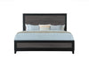 Soluto - King Bed - Gray / Black