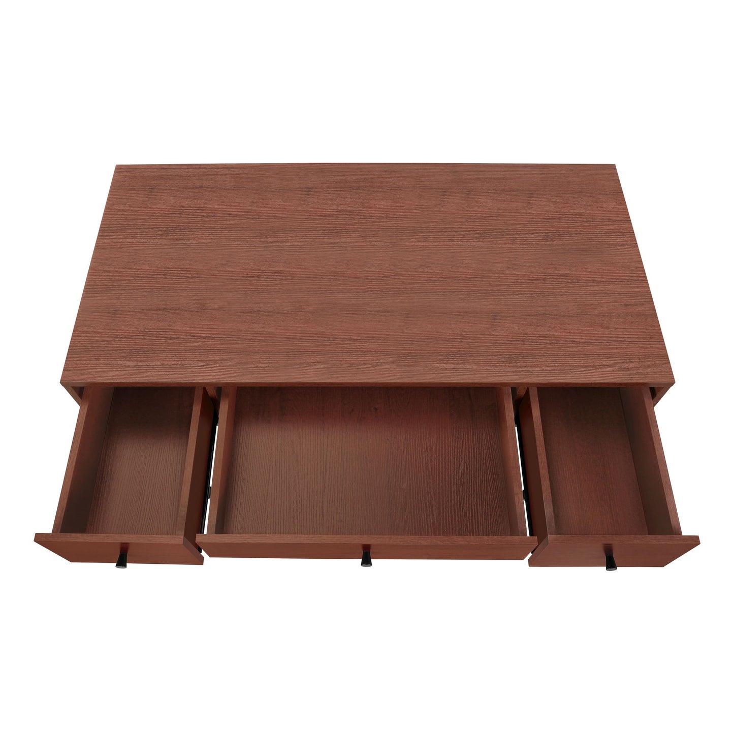 Computer Desk For Home Office, Laptop, Storage Drawers, Transitional - Cherry