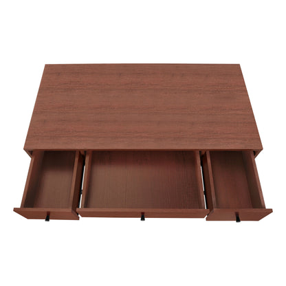 Computer Desk For Home Office, Laptop, Storage Drawers, Transitional - Cherry