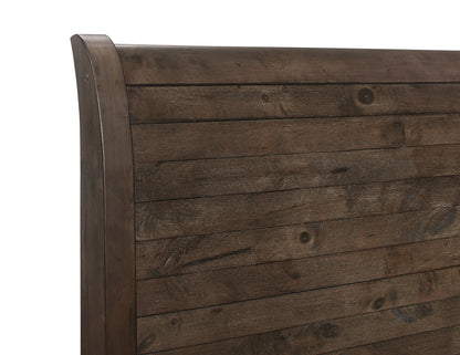 Verna - King Sleigh Bed - Brown