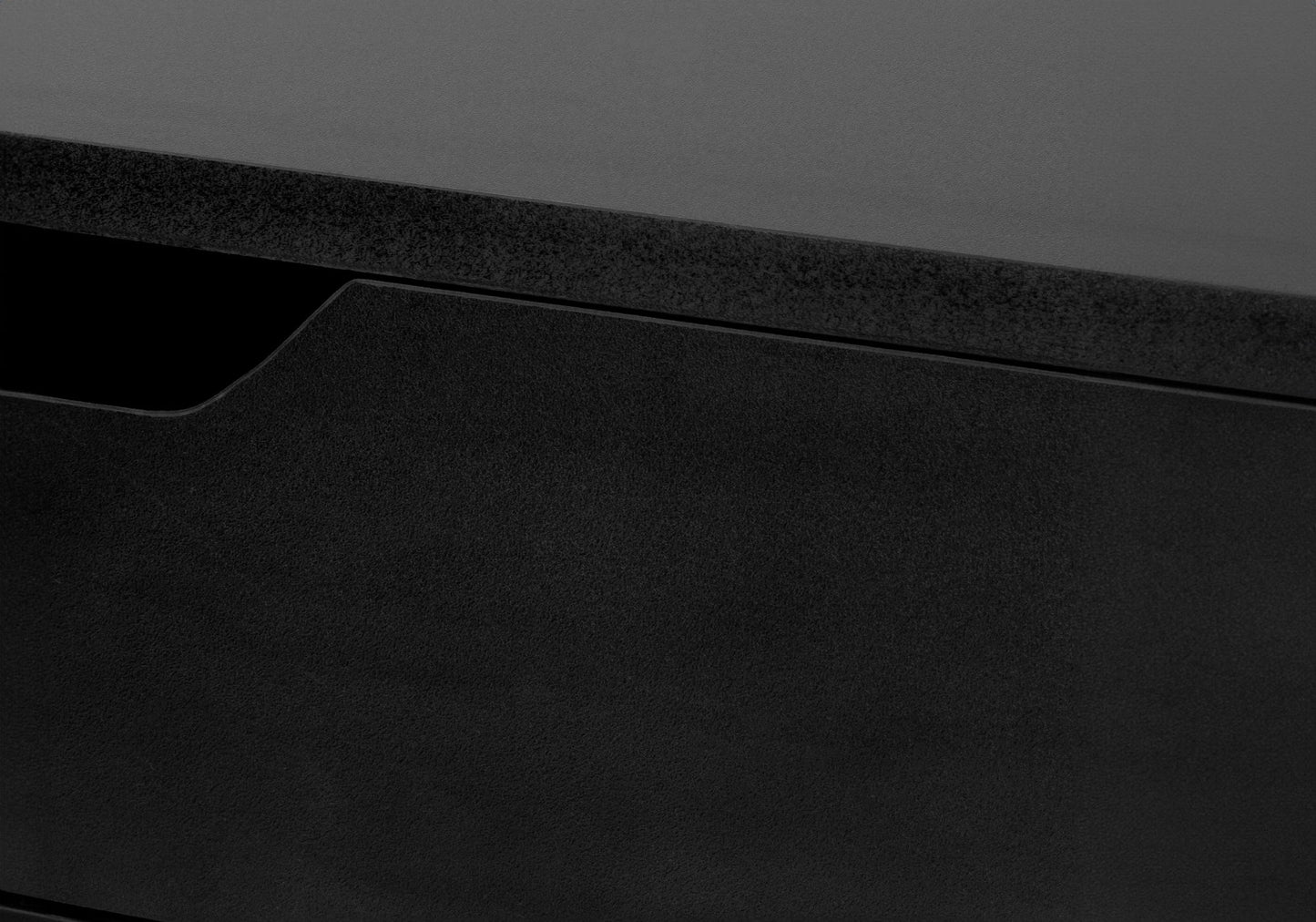 Computer Desk For Home Office, Laptop, Storage Drawers, Modern - Black