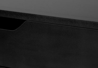 Computer Desk For Home Office, Laptop, Storage Drawers, Modern - Black