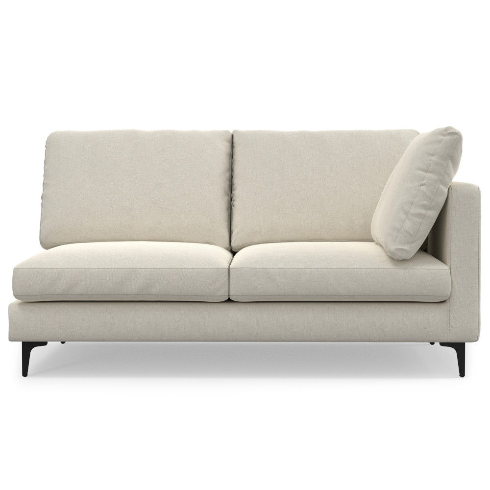 Ava - Mid Century Corner Sectional Sofa - Cream