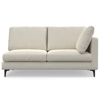 Ava - Mid Century Corner Sectional Sofa - Cream