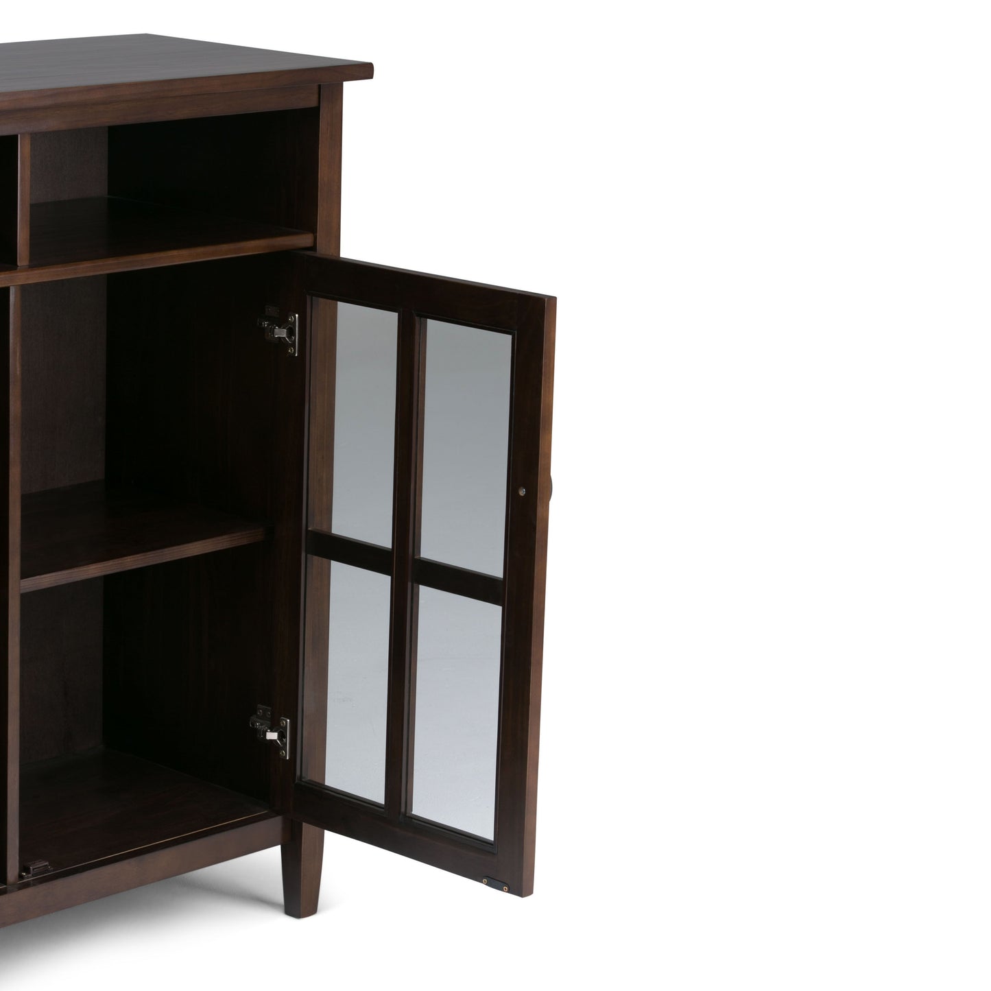 Warm Shaker - Medium Storage Media Cabinet - Tobacco Brown