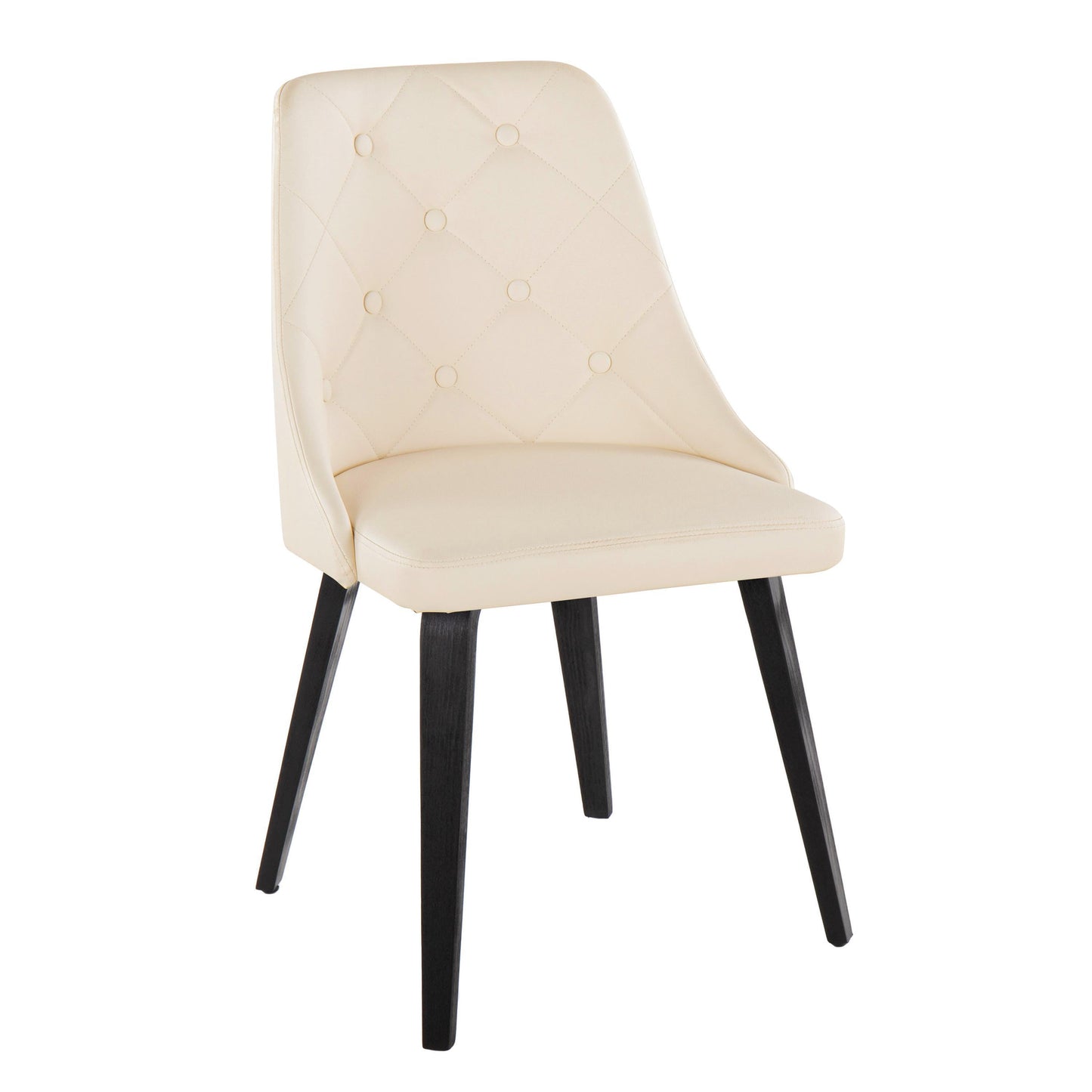 Giovanni - Contemporary / Dining Chair (Set of 2) - Black / Cream