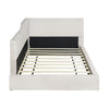 Twin Size L Shaped Upholstered Daybed - Beige