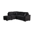 Sleeper Sofa Bed, 2 In 1 Pull Out Sofa Bed L-Shape Couch With Storage Ottoman For Living Room, Bedroom Couch And Small Apartment - Black