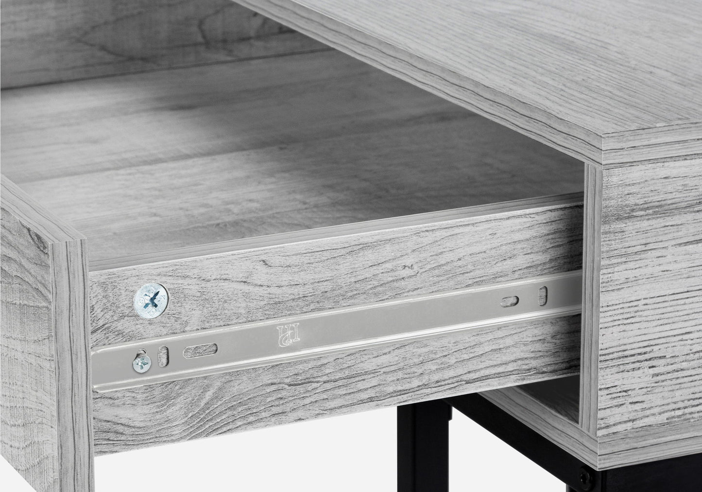 Computer Desk For Home Office, Laptop, 2 Storage Drawers, Contemporary And Modern - Gray
