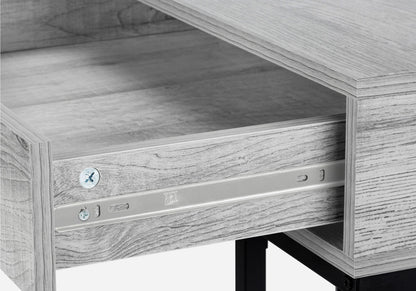 Computer Desk For Home Office, Laptop, 2 Storage Drawers, Contemporary And Modern - Gray