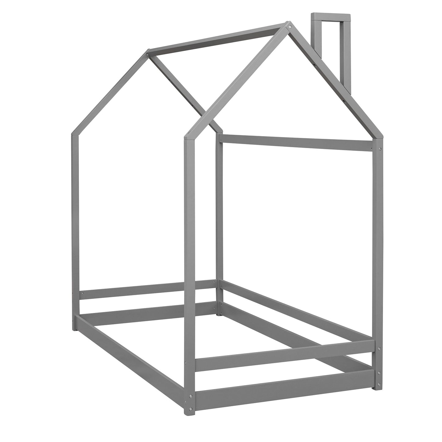 Twin Size Playhouse Bed - Gray