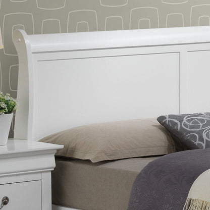 Louis Phillipe - Queen Elegant Storage Bed - White