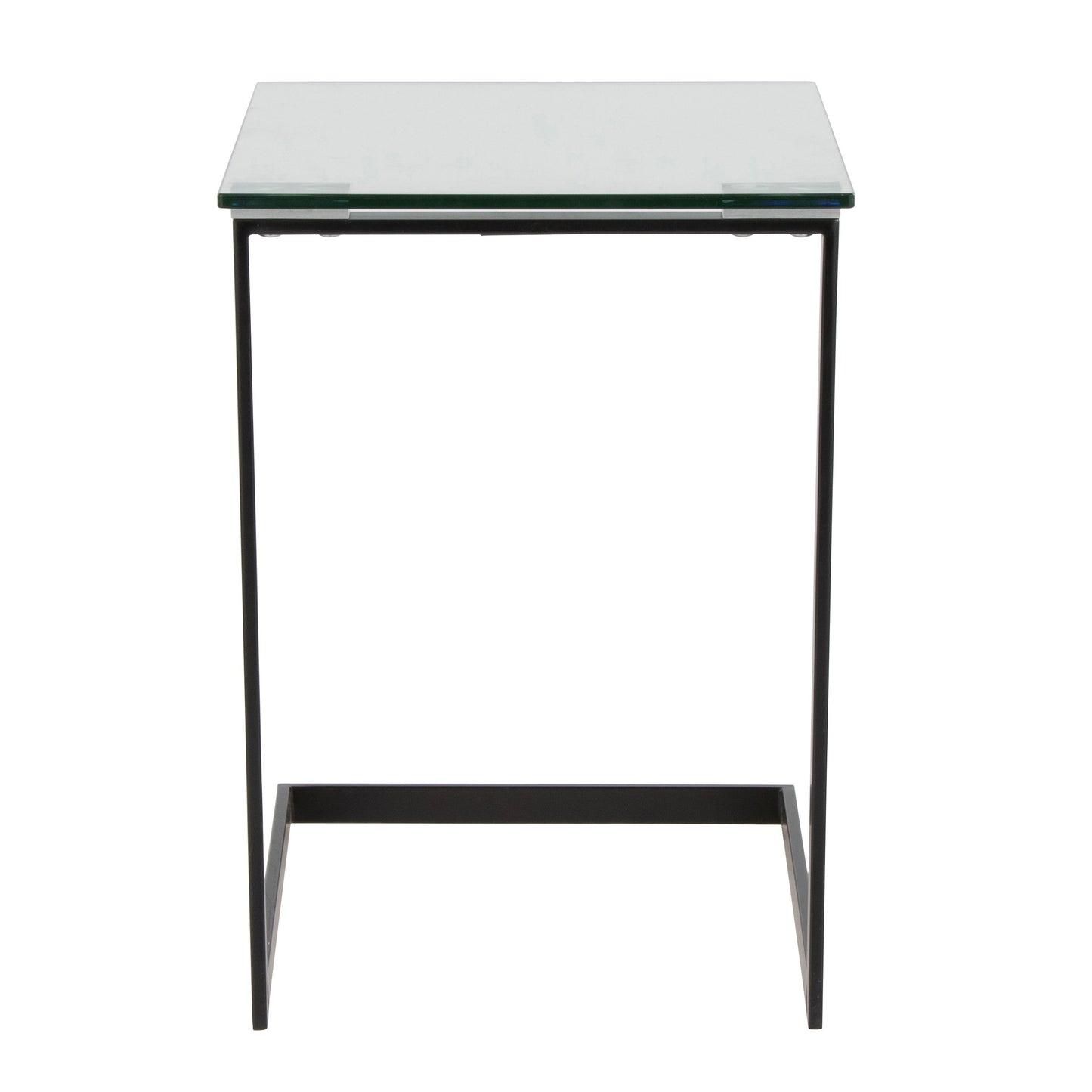 Zenn - Contemporary End Table - Black / Clear