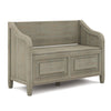 Connaught - Entryway Storage Bench - Distressed Gray