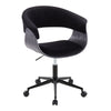 Vintage Mod - Mid-Century Modern Office Chair - Black