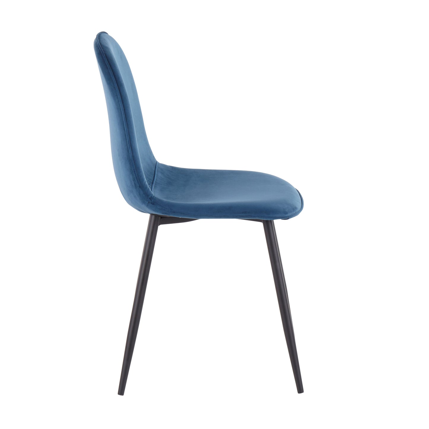 Pebble - Contemporary, Chair (Set of 2) - Black / Blue