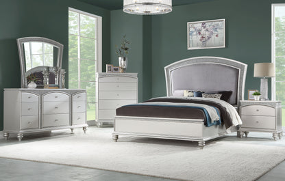 Maverick - California King Bed - Silver