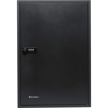 300 Key Adjustable Key Cabinet With Combination Lock - Black