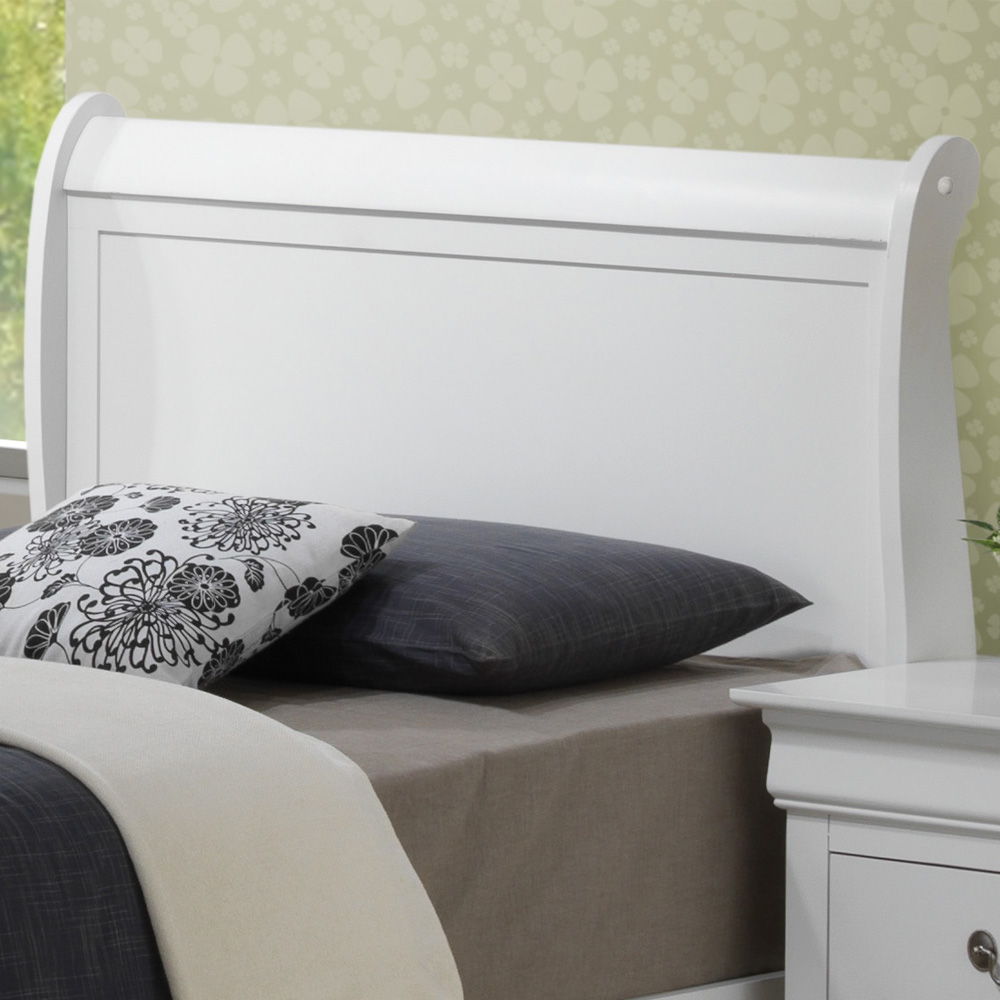 Louis Phillipe - Twin Elegant Storage Bed - White