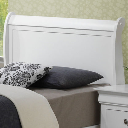 Louis Phillipe - Twin Elegant Storage Bed - White