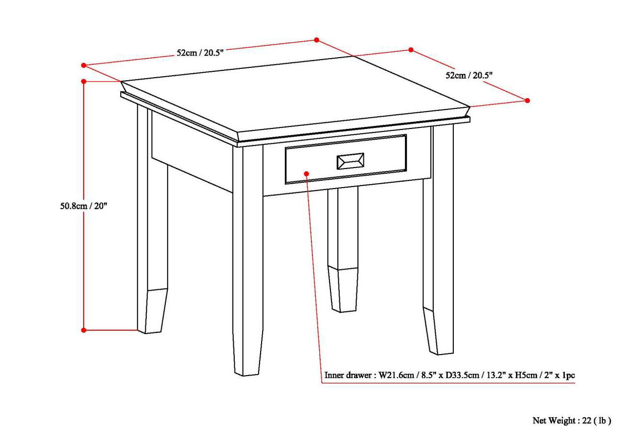 Artisan - End Table - Black
