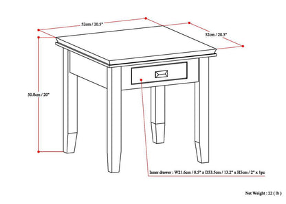 Artisan - End Table - Black