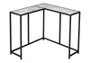 Corner Accent Console Table For Entryway, Contemporary And Modern - White / Black