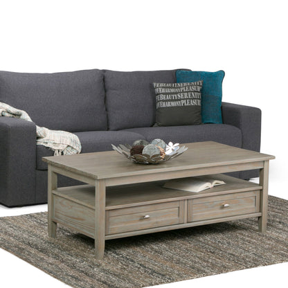 Warm Shaker - Coffee Table - Distressed Gray